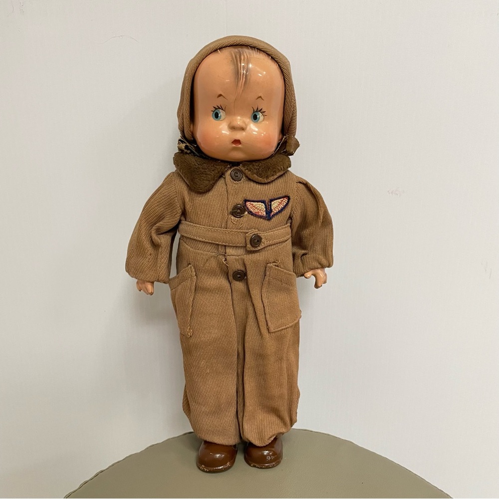EFFANBEE WWII ERA SKIPPY AVIATOR 1930s/40s DOLL